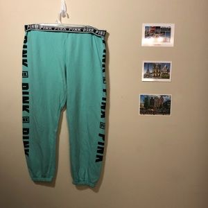Teal sweatpants